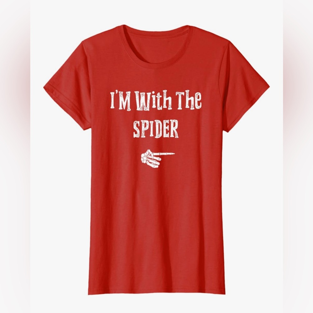Women’s Halloween XXL I’m with the spider shirt